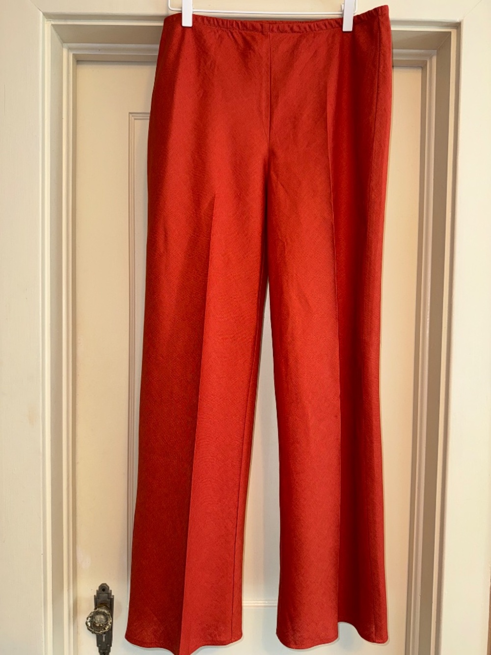 NWT Reformation Gale Linen Mid Rise Pant. Color Chili Mango. Size M - Picture 5 of 7